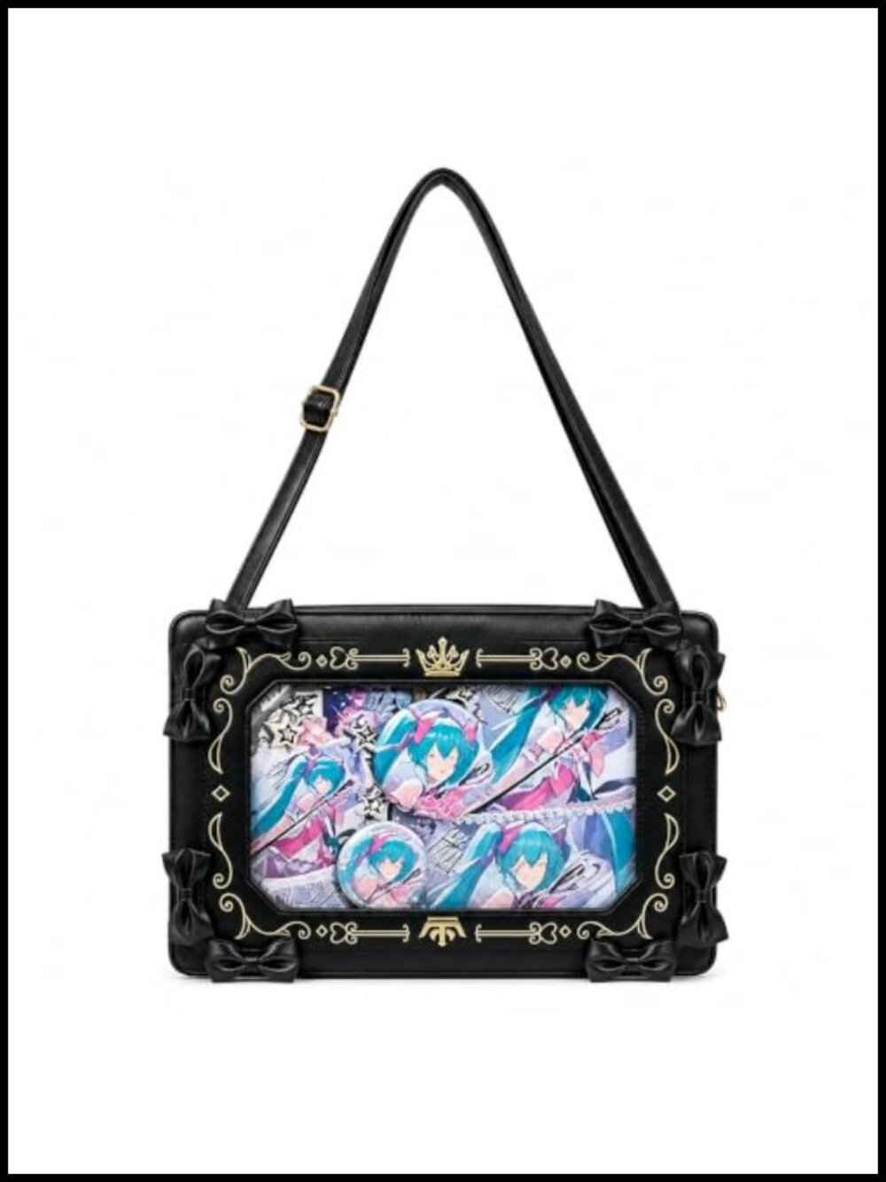 Ita Bag for Girl Anime Shoulder Crossbody Bag with Pin Display